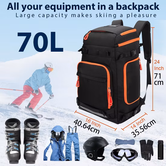 Meilleur Nylon de haute qualité randonnée ski sac à dos Sports de plein air Camping sac de voyage